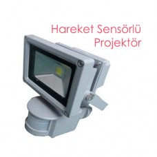 10 WATT SENSÖRLÜ (PIR) LED PROJEKTÖR 10W BEYAZ IŞIK