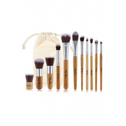 ShiboWavy 11 Parça Bambu Makyaj Fırça Seti