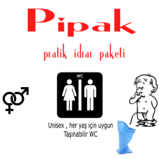 Pipak Pratik Taşınabilir WC ( Çocuk ve Kadınlar için) 10 Adet